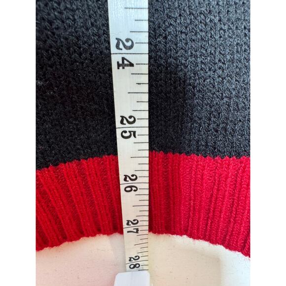 Ugly Christmas Sweater Sz L Black Red Green Ho Ho Ho I’m In Love With Derek - Picture 7 of 9